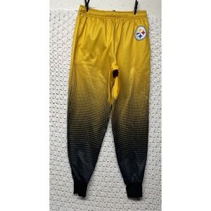 FOCO Gold Pittsburgh Steelers Gradient Jogger Pants Mens S Yellow NFL Football